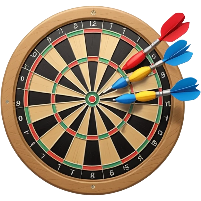 Dartboard with darts emoji