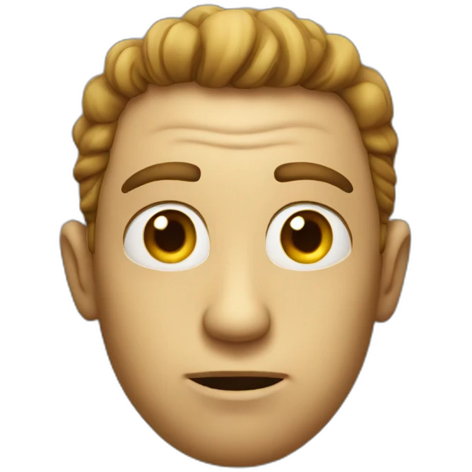 weird staring dude emoji