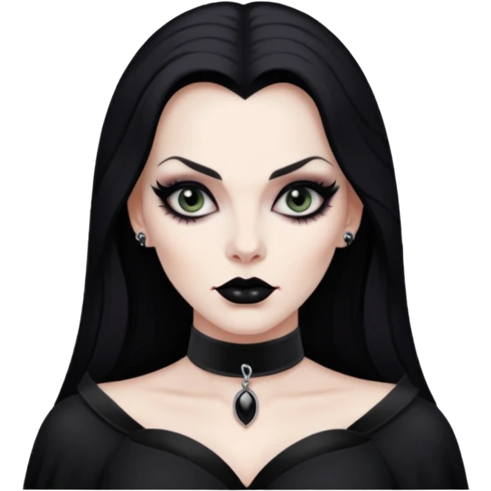 vampira com choker emoji