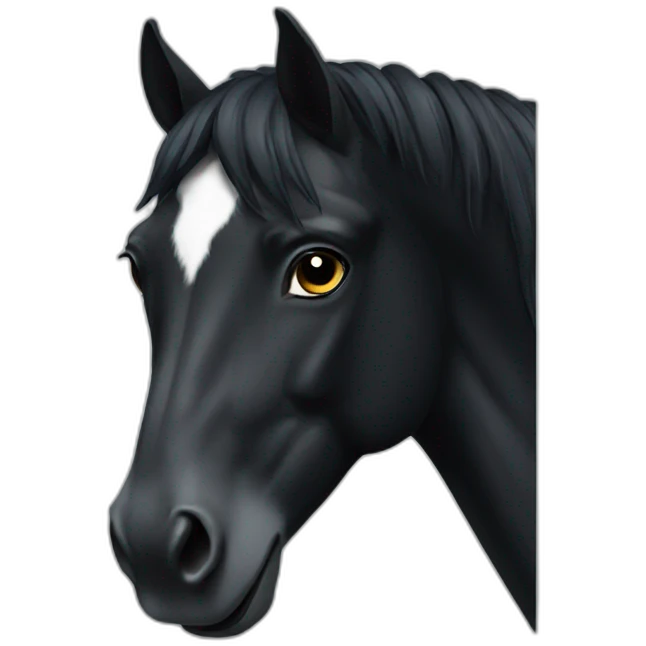 Black horse emoji