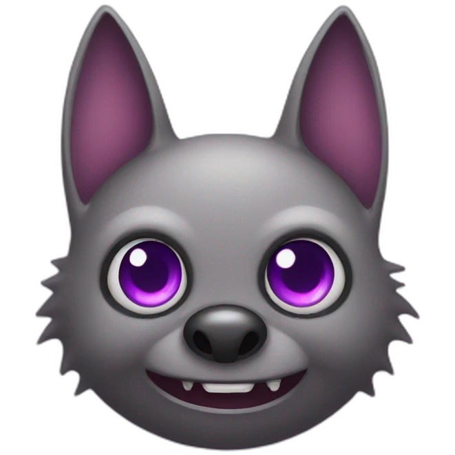 bat with purple eyes emoji