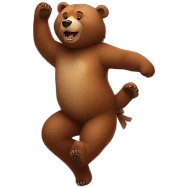 Bear dance  emoji