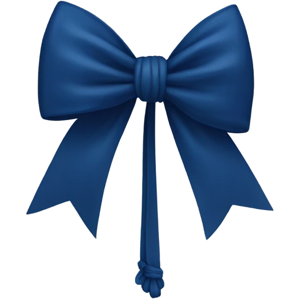 dark blue bow emoji