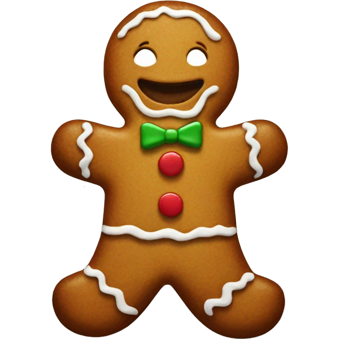Gingerbread man emoji