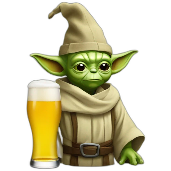 Yoda beer emoji