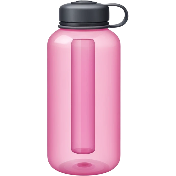 Pink water bottle emoji