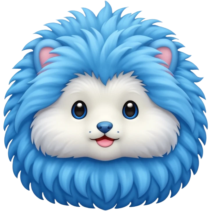 Blue cute emoji