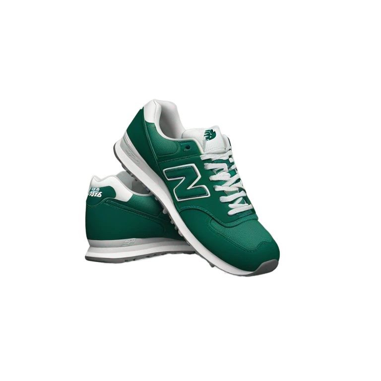 Dark green and white New Balance Shoe emoji