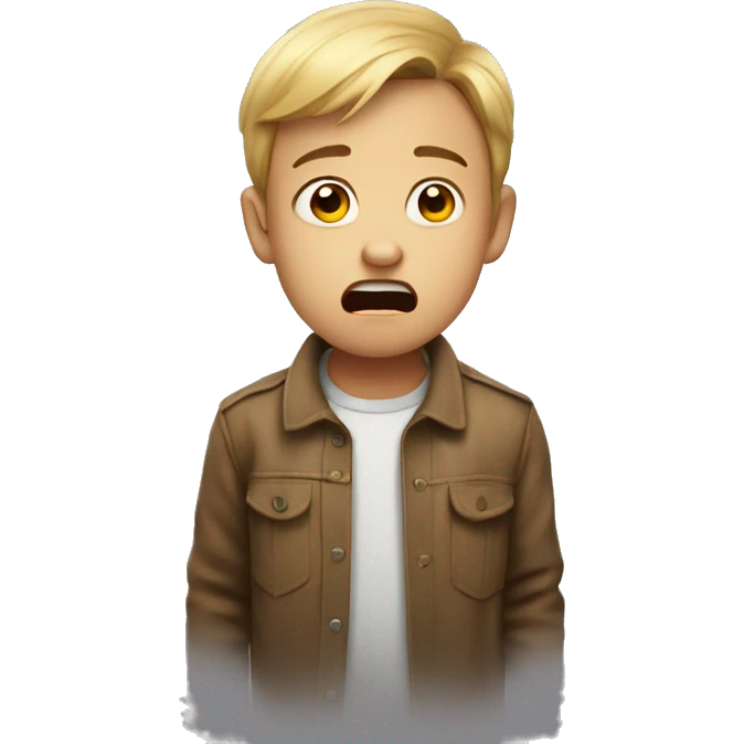 the child is afraid of people emoji