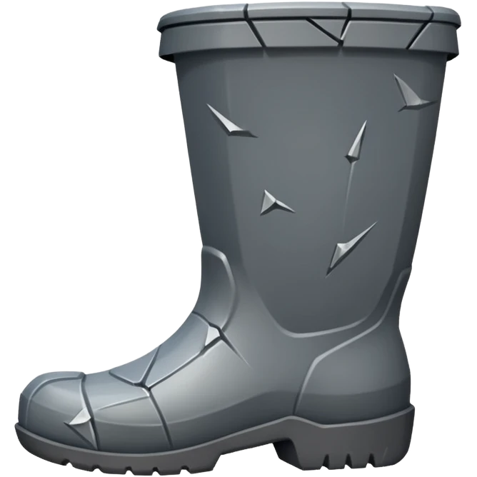 low poly trash boot emoji
