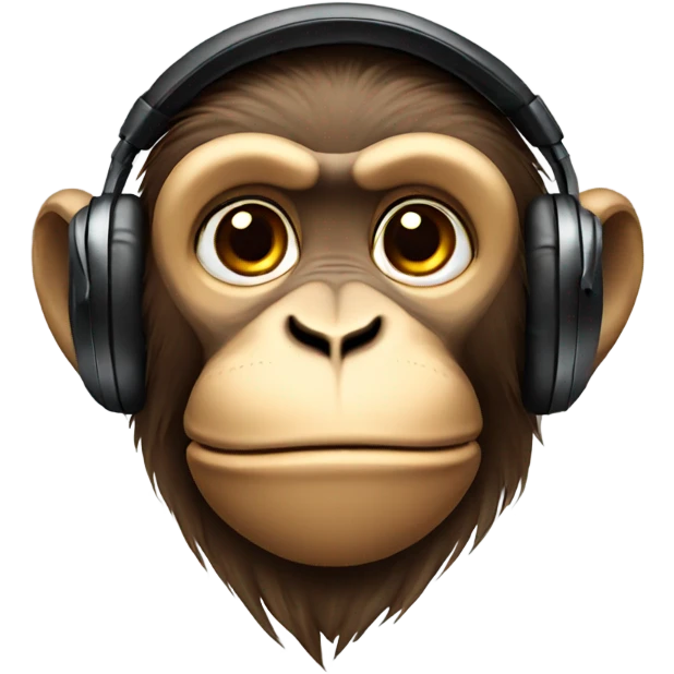 Monkey wearing headphone emoji