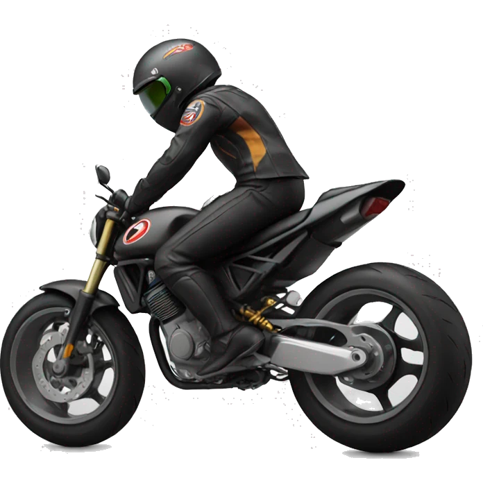 motorcycle wheelies emoji