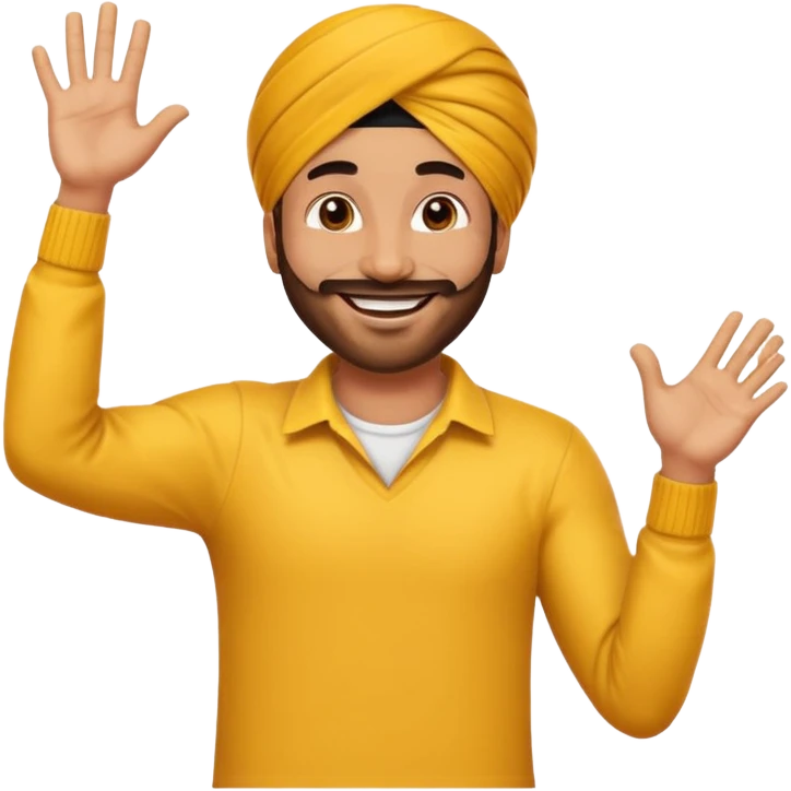 Male Punjabi is dancing on emoji emoji emoji
