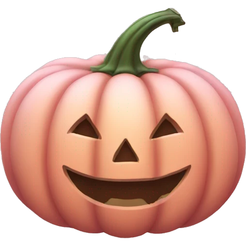 Light pink Pumpkin  emoji
