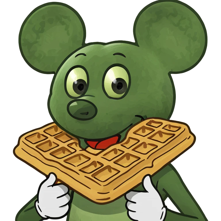 Mickey Mouse waffles. emoji