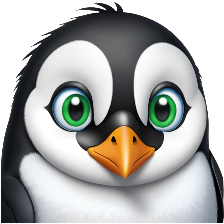 Penguin with Blue eyes Penguin with Green eyes emoji