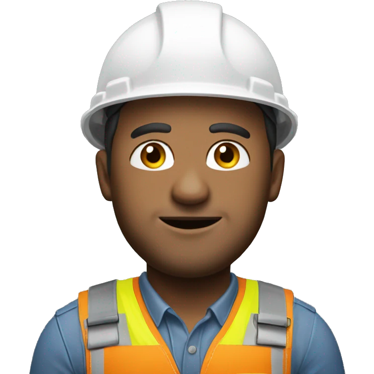 photorealistic man with a construction helmet  emoji