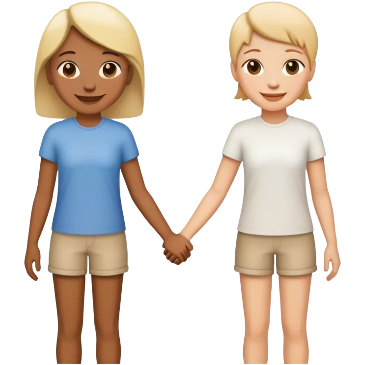 lesbian couple holding hands emoji