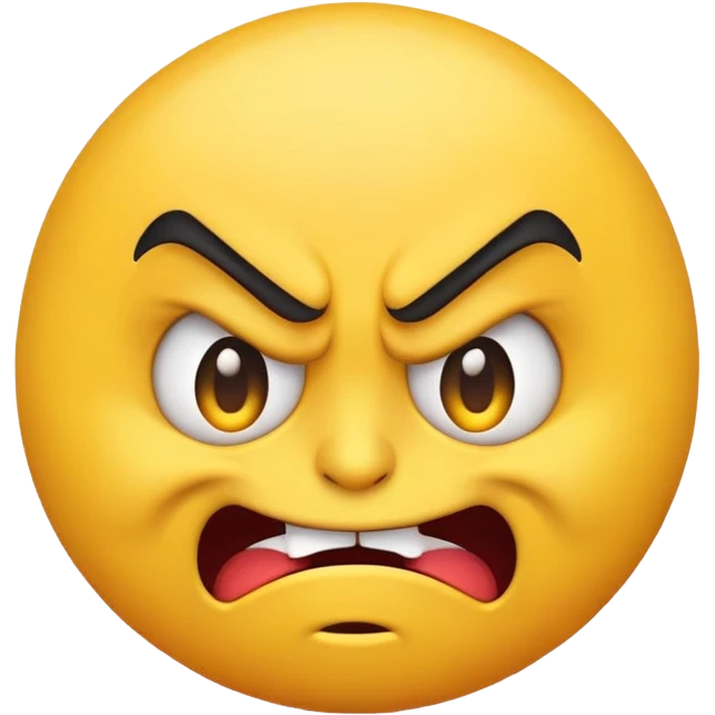 A very randomly angr emoji that looks like it would say "I'm going to tickle your toes" emoji