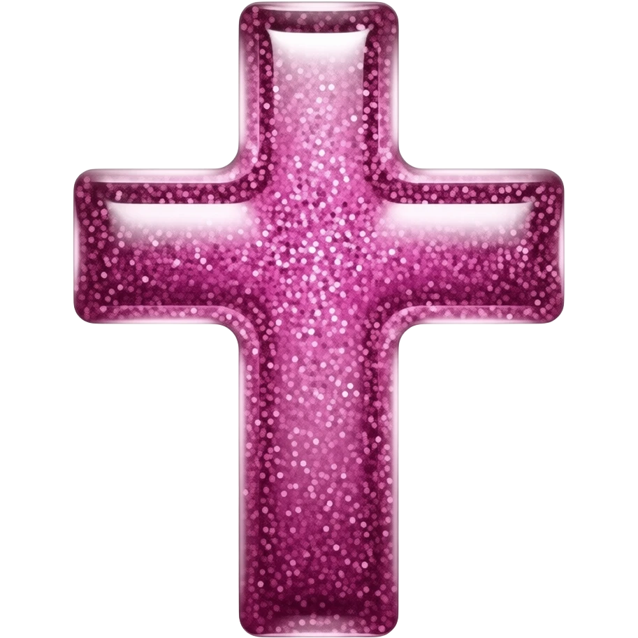 cruz sagrada pink  vidro brilhante  glitter emoji