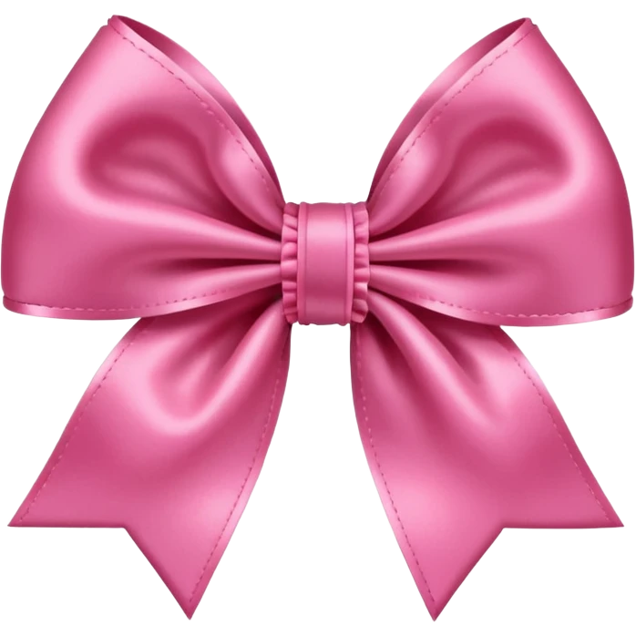 Valentine bow pink  emoji