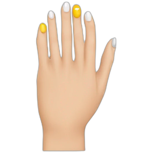 Doit d honneur avec faux ongles emoji