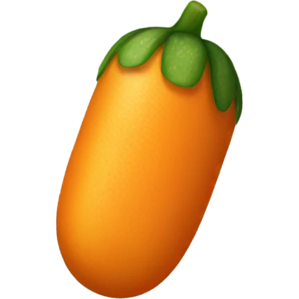 orange Cucumber emoji