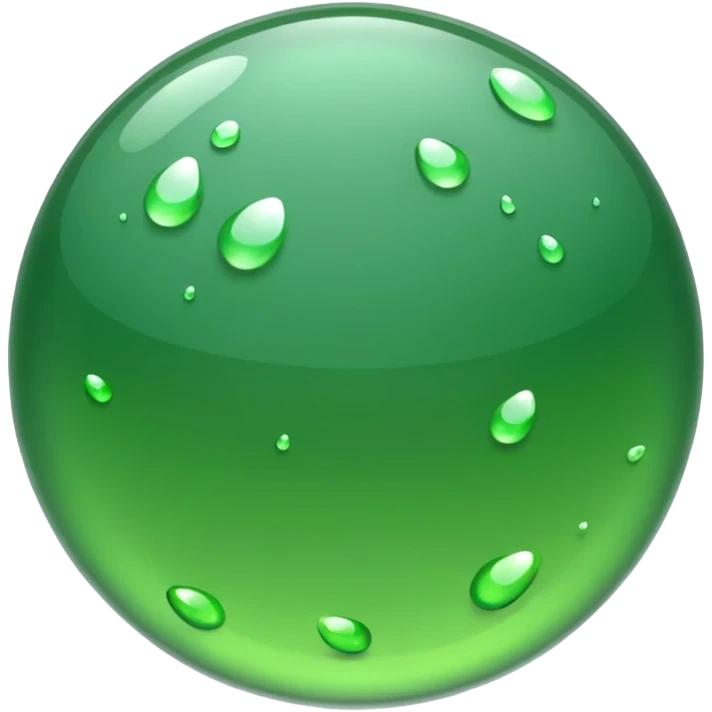 Transparent Clear Green Droplets (No background)(Inside droplet is nothing) emoji