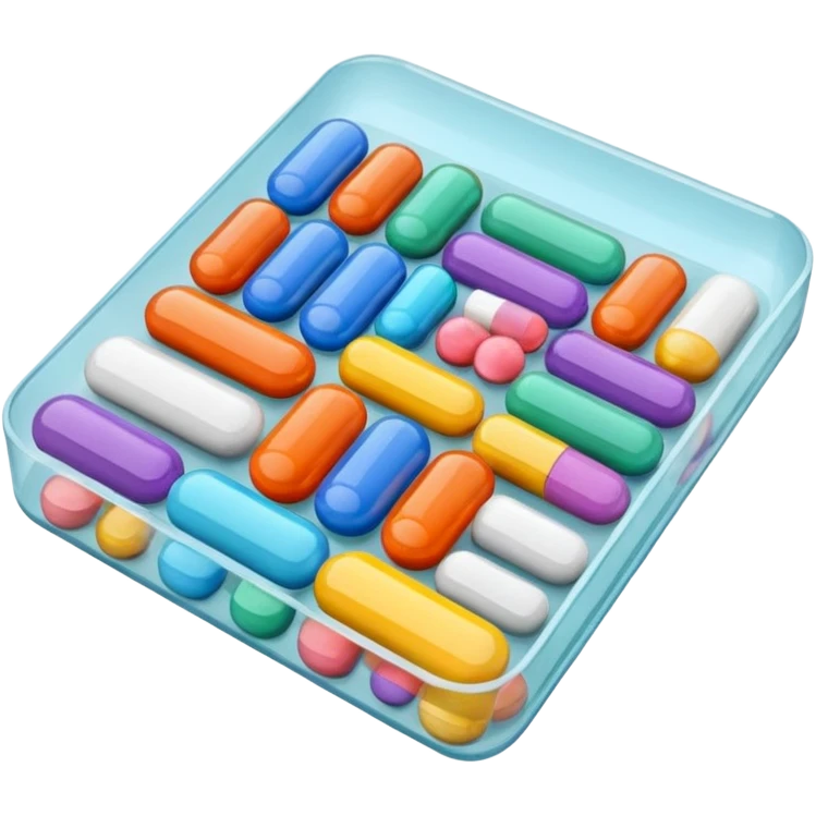 cartela de remedio emoji