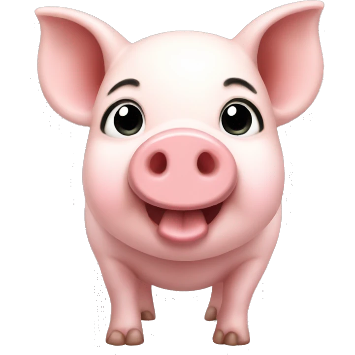 Cute piggie emoji
