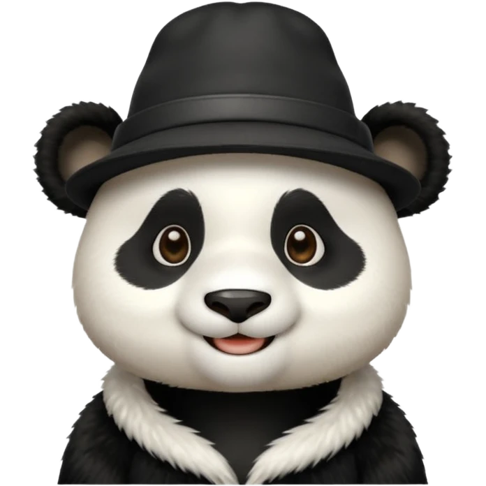 panda wearing hat emoji