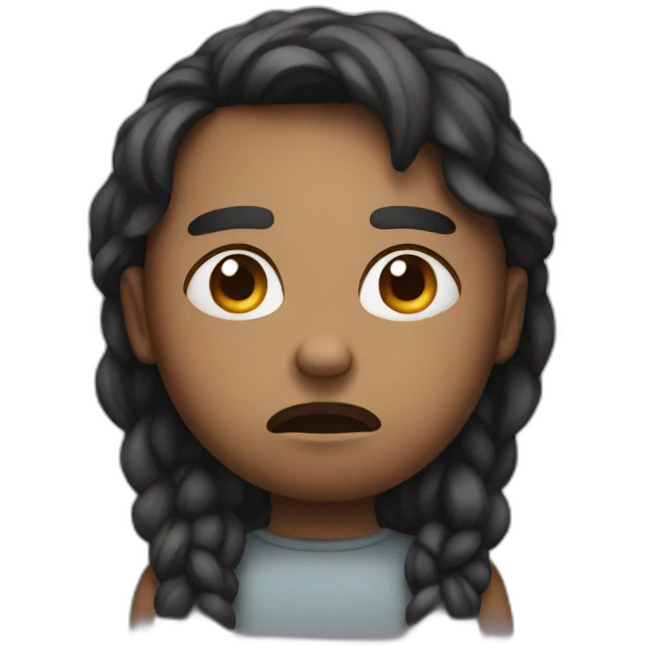 Being sad with a pout  emoji