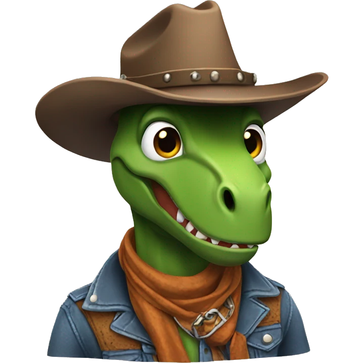 Dinosaur cowboy  emoji