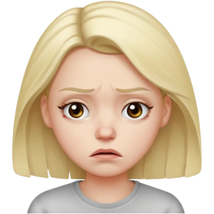 stress girl emoji
