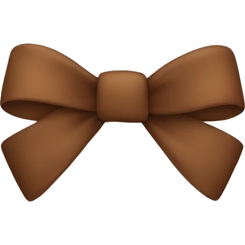 Brown bow emoji