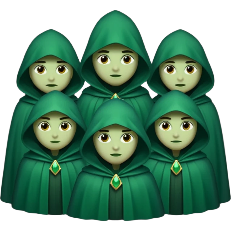 green Cloaked night guards emoji