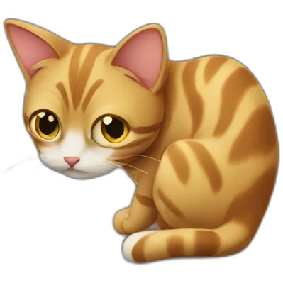 SNEAKING CAT emoji