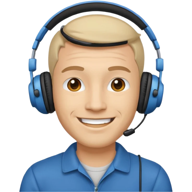 light man with headphones emoji