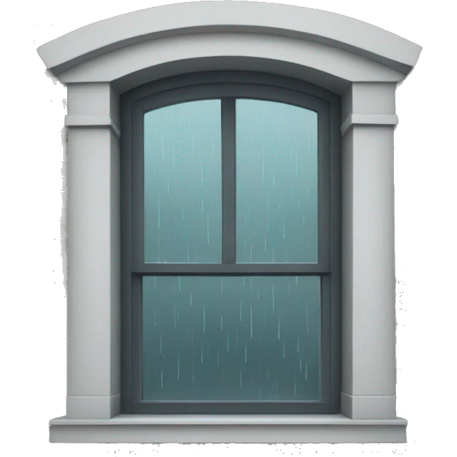 rainy day window  emoji