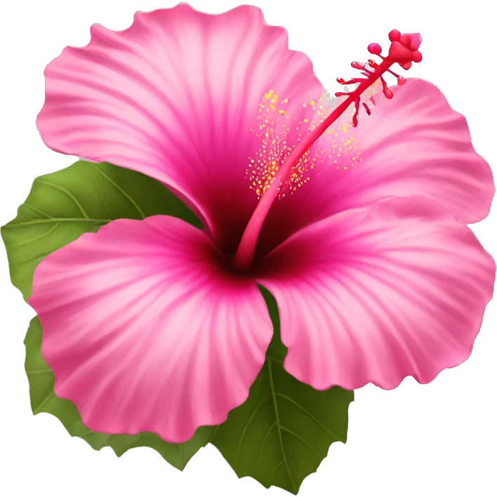 Mystical hibiscus flower pink  emoji