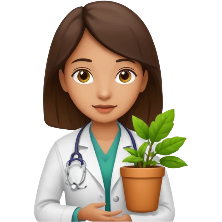 girl doctors Carrying Plants emoji