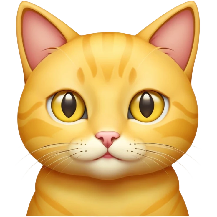 a yellow cat with star-shaped eyes emoji