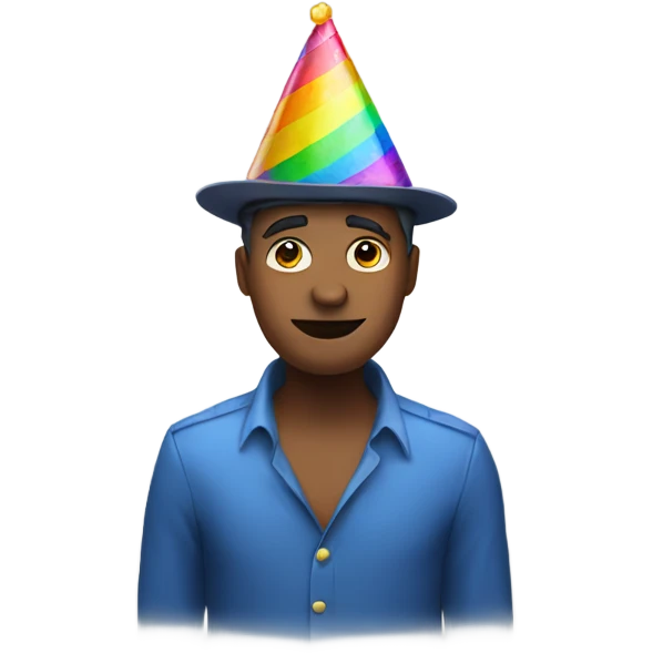 A person with party hat emoji