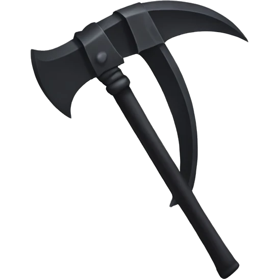 black scythe emoji