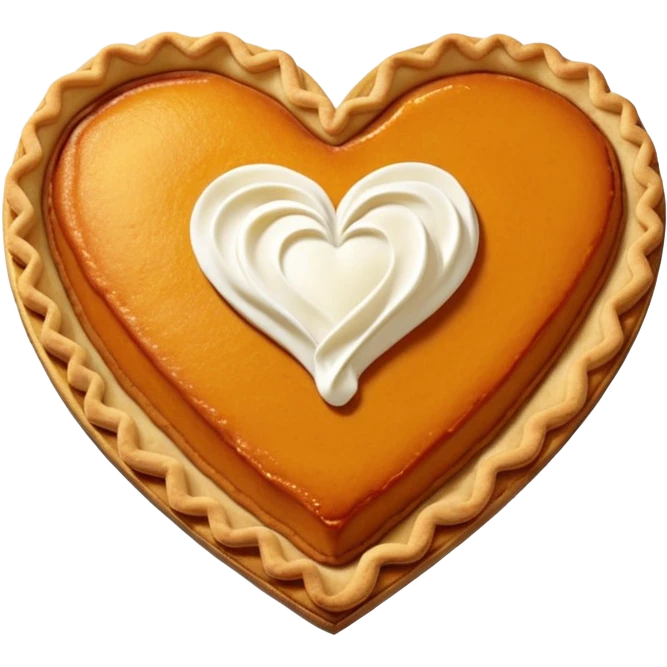 Pumpkin Pie Heart emoji