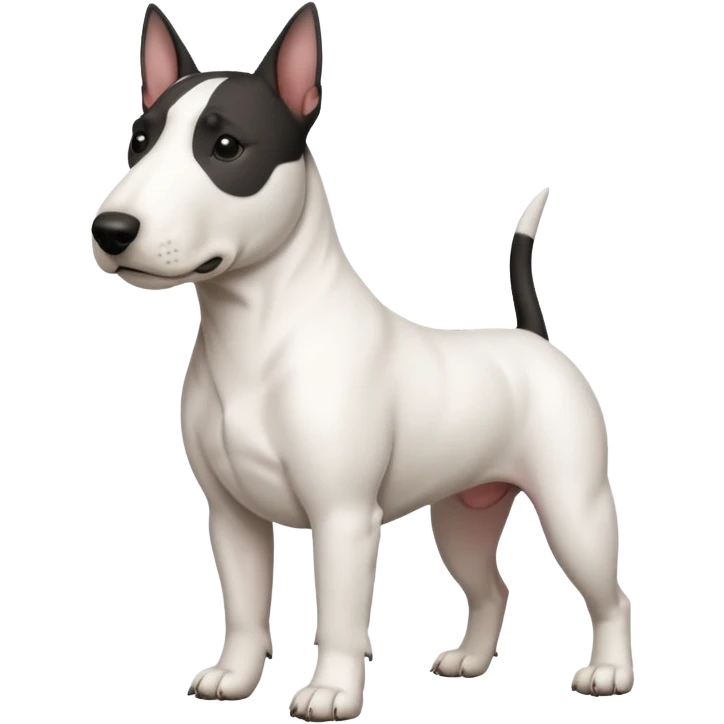 Black face bull terrier emoji