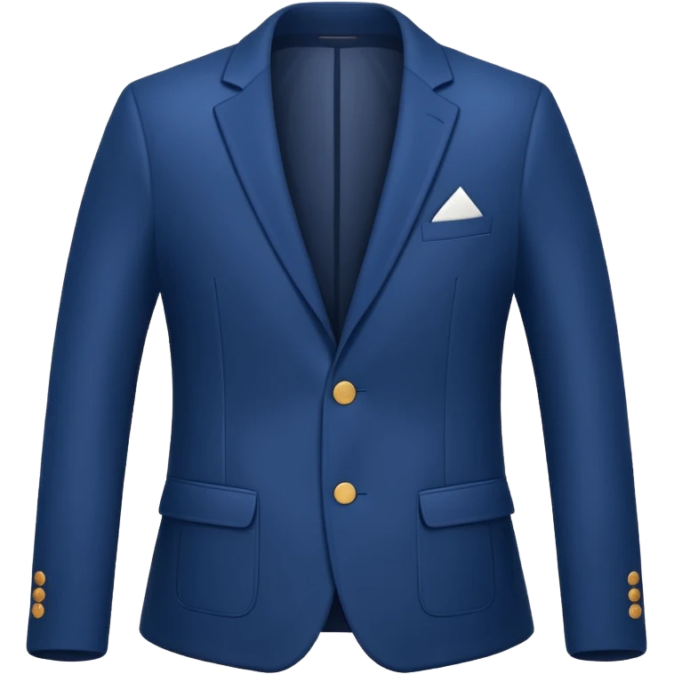 plain isolated blue blazer emoji