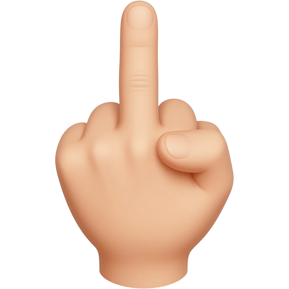 Türkiye'de kötü el hareketi olarak bilinen hareketin emojisini yap emoji