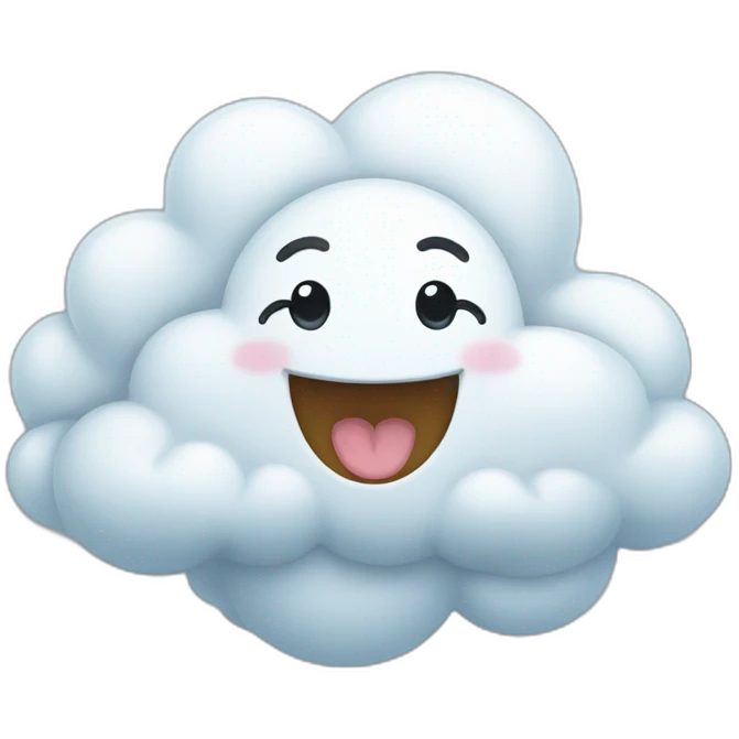 happy cloud emoji