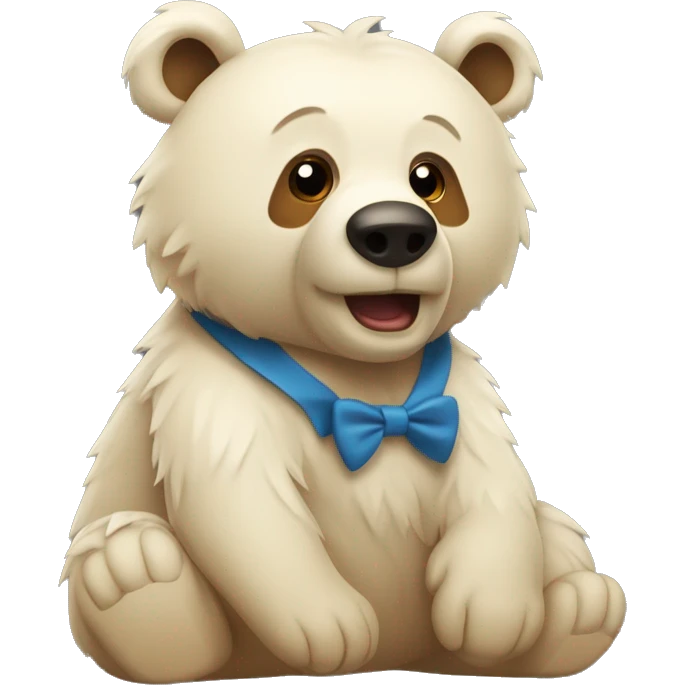 Ein Bär mit einer Schleife emoji